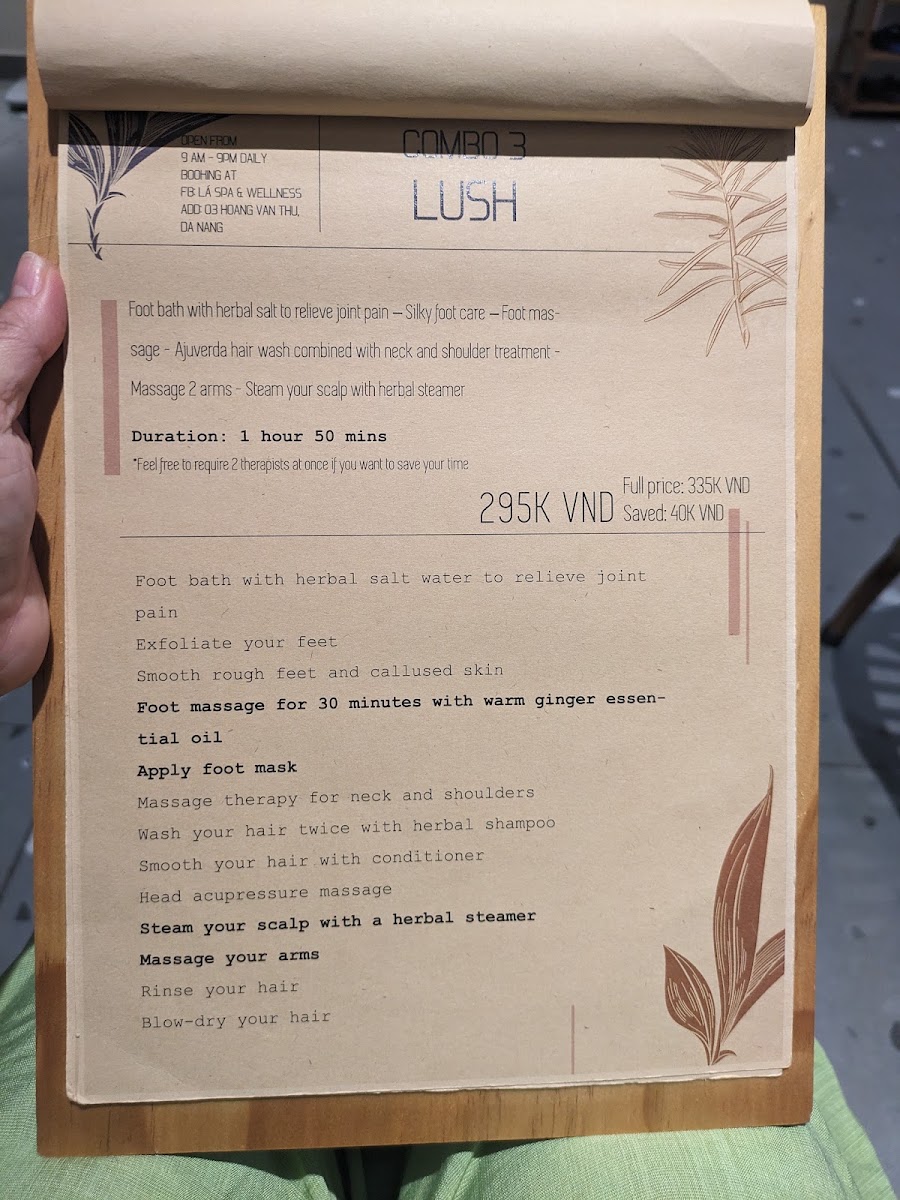 Lá Hair Spa - Gội đầu dưỡng sinh Đà Nẵng