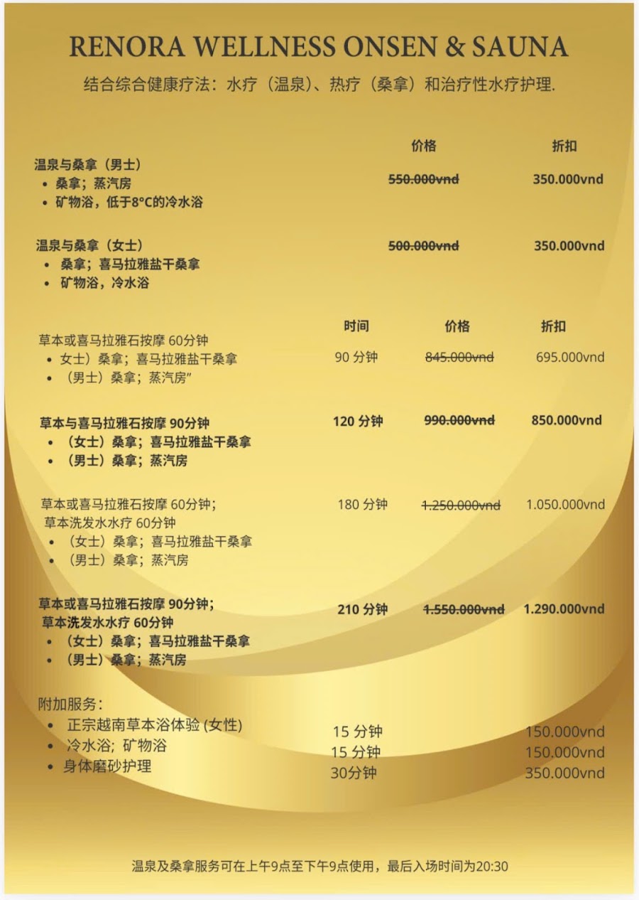 Renora Wellness Spa & Onsen Sauna -Ice bath -Best Massage Hair Wash