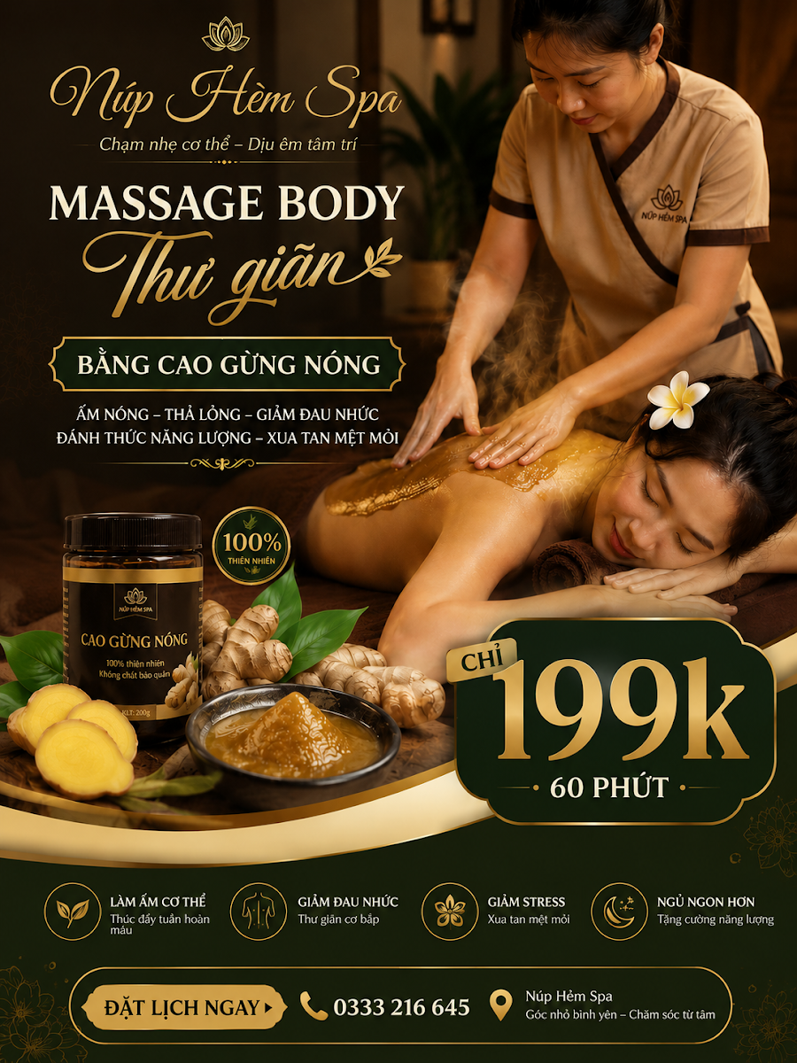 NÚP HẺM SPA- GỘI ĐẦU DƯỠNG SINH